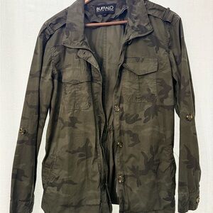 Buffalo David Bitton Women's Camouflage Jacket - Olive Camo